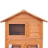 vidaXL Rabbit Hutch Brown Pine Wood Large Durable Rabbit Hutch - 4 of 4