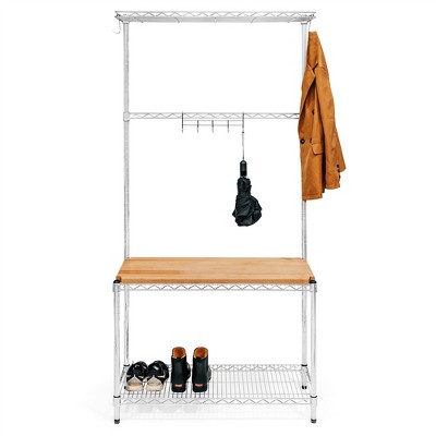 Shelving.com Entryway Bench and Shoe Storage - 14"d x 36"w x 72"h