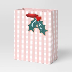Christmas Holiday Cheer Gift Bag Petite Plaid - Wondershop™ - 1 of 3