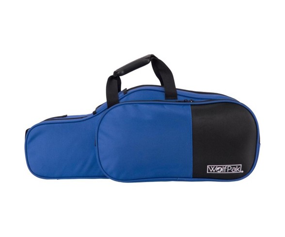 WolfPak Colors Series Lightweight Polyfoam Alto Saxophone Case Blue