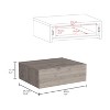 NicBex 15.7 inch Length Floating Nightstand with 1 Drawer,Modern Wall-Mounted Side Table with Wood Frame,Bedside Table for Bedroom,Living Room - 3 of 4