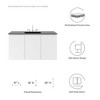Modway Vitality 48" Wall-Mount Bathroom Vanity – Modern Double Drawer Sink Cabinet with White Basin and Storage - 2 of 4