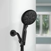 Cobbe High Pressure 9 Functions Shower Head with handheld, Built-in Power Spray, Stainless Steel Hose Adjustable Bracket, Matte Black - 3 of 4