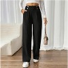 Wikineon Women's High-Waist Wide Leg Pants C Business Casual Trousers with Functional Pockets for Polished Comfort & Versatile Styling,beige, XXL Size - 3 of 4