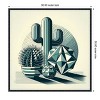 Amanti Art Succulents in Angled Vases by David Galan Canvas Wall Art Print Framed - 3 of 4