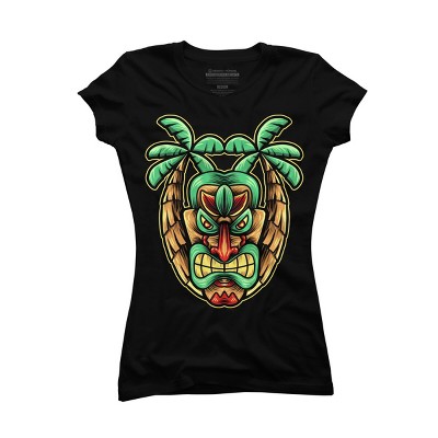 Junior's Design By Humans summer with tiki By donipacoceng T-Shirt