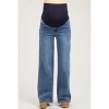 PinkBlush Blue Wide Leg Maternity Jeans - 2 of 4