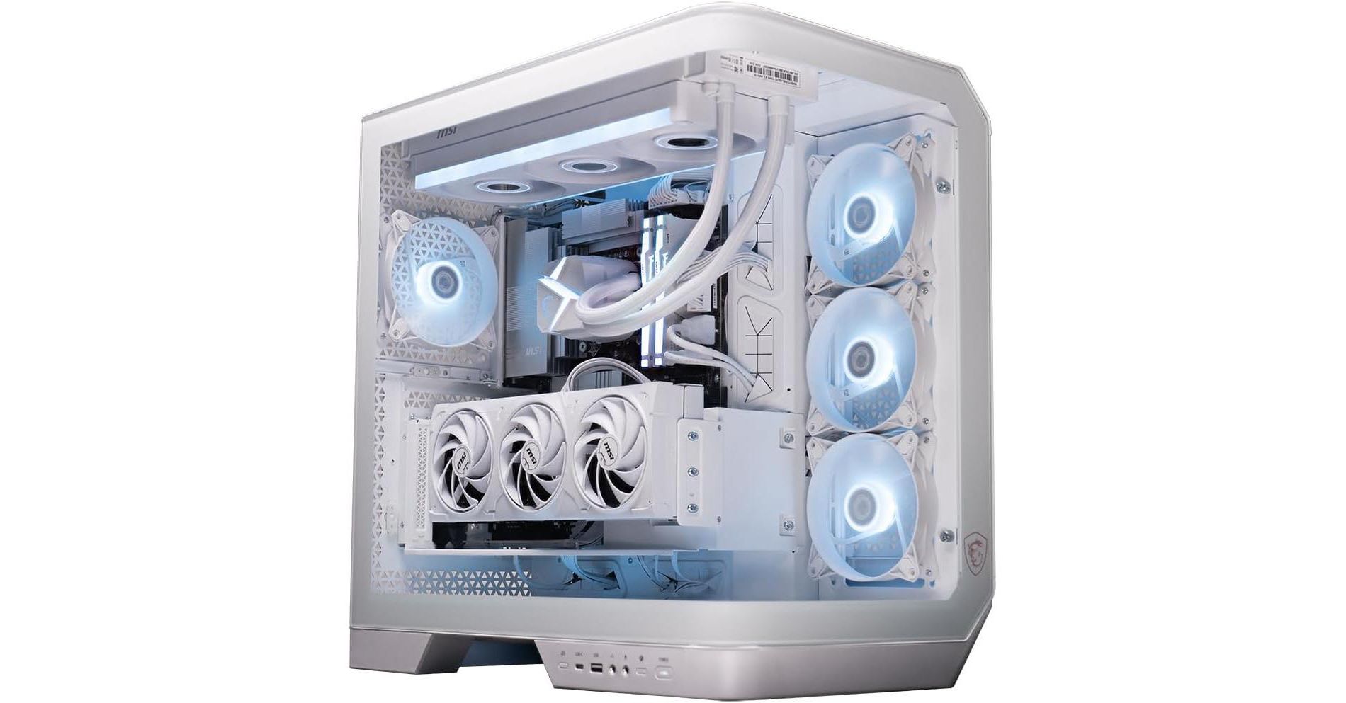 MSI Vision RS AI Gaming Desktop: Intel Ultra 7 265K, Geforce RTX 5080, 64GB DDR5, 2TB M.2 NVMe SSD, Liquid Cooling, 1000W USB Type-C, VR-Ready, Window