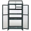YOOCOZZ  62" Portable Greenhouse with Wheels & Shelves - Forest Green - 4 of 4