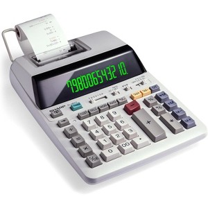 Sharp EL-1801V Printing Calculator – 12-Digit LCD, AC Powered, Office & Business Use - 1 of 4