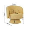 Vynxaria 360¡ã  Accent Chair ¨C Modern Barrel Chair with Toss Pillows - 4 of 4