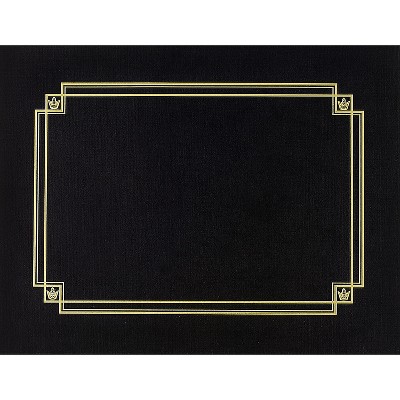 Great Papers Premium Textured Certificate Holder Black 938603