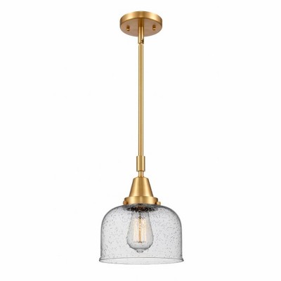 Bell - 1 Light Stem Hung Mini Pendant In Industrial Style-11.13 Inches Tall and 8 Inches Wide