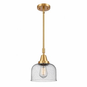 Bell - 1 Light Stem Hung Mini Pendant In Industrial Style-11.13 Inches Tall and 8 Inches Wide - 1 of 1