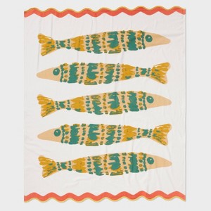 Fish Oversized Jumbo Beach Towel - Threshold™ - 1 of 4