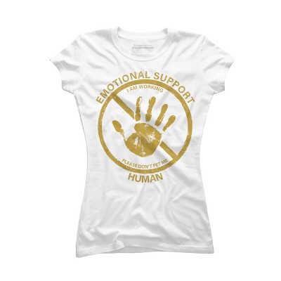 Junior's Design By Humans Service Animal By TenkenNoKaiten T-Shirt