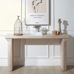 KIGFTSOD Modern Minimalist Wooden Console Table, Decorative Accent for Entryway, Living Room, Hallway - 1 of 4