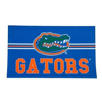 Evergreen NCAA Florida Gators Embossed Mat Cross Hatch Indoor and Outdoor Doormat