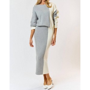 Women's Colorblock Skirt - lalavon - 1 of 4