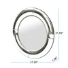 Wooakway Elegant Silver 32" Curved round Mirror - 4 of 4