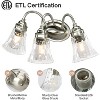 Tribesigns 3-Light Bathroom Light Fixtures, Modern Vanity Wall Sconce Lamp for Mirror - 3 of 4