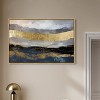 Art Remedy Rivers of Gold Blue Abstract Wall Art Framed - 2 of 4