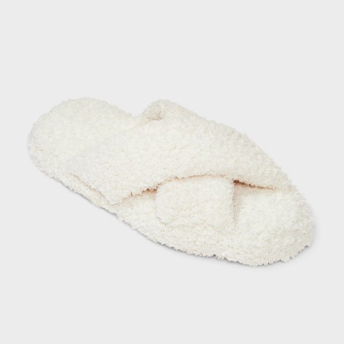 White Fluffy Slipper Socks
