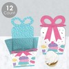 Big Dot of Happiness Scoop Up the Fun - Ice Cream - Square Favor Gift Boxes - Sprinkles Party Bow Boxes - Set of 12 - 3 of 4