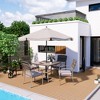 Pamapic 5-Piece PE Wicker Outdoor Dining Set with Cushions - 4 of 4