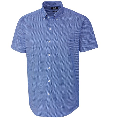 Cutter & Buck Men's Strive Dit-dat Print Short Sleeve Shirt : Target