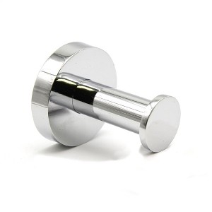 Evideco French Home Goods Wall Mount Bath Towel Single Robe Hook Polished Stainless Steal - 1 of 4