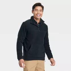 Men's Regular Fit Polar Fleece ¼ Zip Sweatshirt - Goodfellow & Co™