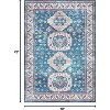 Vintage Area Rug Small Entryway Rug Indoor Non-Slip Doormat Washable Stain Resistant Floor Carpet Boho Accent Rug - 2 of 4