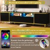 70.9" Modern TV Stand with LED Lights and Storage Cabinet,Entertainment Center for up to 80" TVs-The Pop Home - 3 of 4