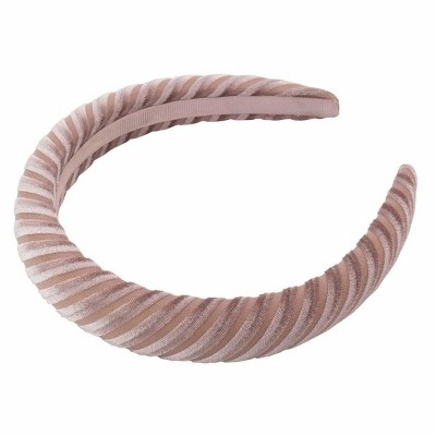 Kitsch Padded Velvet Headband - Blush