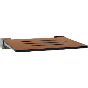 Seachrome 18 inch Silhouette SlimLine Folding Wall Mount Shower Bench Seat - 1 of 1