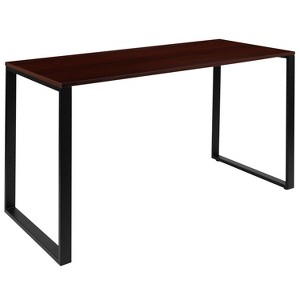 Flash Furniture Modern Commercial Grade Desk Industrial Style Computer Desk Sturdy Home Office Desk - 55" Length - 1 of 4