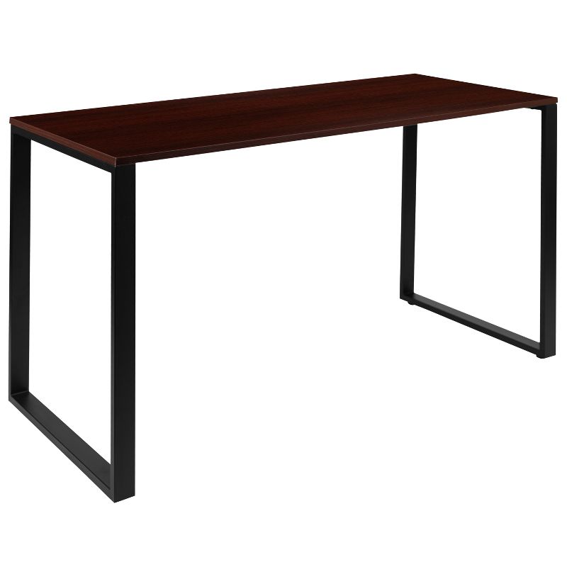 Flash Furniture Modern Commercial Grade Desk Industrial Style Computer Desk Sturdy Home Office Desk - 55" Length, 1 of 15