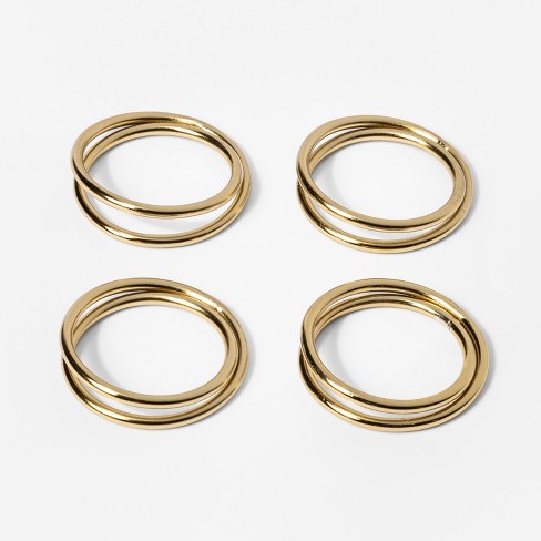 gold napkin rings cheap