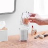 Transparent Round Plastic Cosmetic Box Cotton Pads Storage Box - 3 of 4