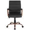 Merrick Lane Contemporary Mid-Back Home Office Chair with Padded Arms - 4 of 4