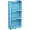 Furinno 3-Tier Multi-Functional Storage Bookcase Modern Open Multipurpose Display Rack Cabinet with Adjustable Shelves,Light Blue - image 4 of 4