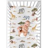 Sweet Jojo Designs Boy Girl Gender Neutral Unisex Baby Fitted Crib Sheet Jungle Animals Collection - 4 of 4