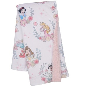 Lambs & Ivy Disney Princesses Baby Blanket - Ariel,Snow White,Cinderella,& more - 1 of 4