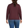 Lands' End Women's Relaxed Supima Cotton Long Sleeve V-Neck T-Shirt - 2 of 3