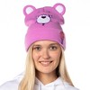 Care Bears Embroidered Face and Belly Badges Cuff Knit Beanie - 3 of 4
