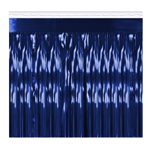 Beistle Pkgd 1-Ply Metallic Fringe Drape, 15" x 10', (1/Pkg) - 1 of 4
