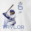 MLBPA Men's Taylor Pw Licensed Mlb Chris Taylor Los Angeles Dodgers Long Sleeve Graphic Cotton Pullover Sweatshirt - White 3X - 2 of 4