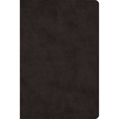 Large Print Bible-ESV - (Leather Bound)