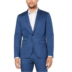 I.N.C International Concepts Mens Stretch Twill Two Button Blazer Jacket, Blue, Medium - 1 of 1
